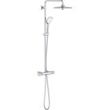 GROHE Euphoria Regendoucheset Opbouw- Hoofddouche 26cm - Massage Handdouche Rond - Thermostatisch