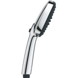 GROHE Vitalio Comfort 110 Handdouche (vierkant 11 cm douchekop, 2 sproeiers: regen en straal, antikalksysteem, siliconen ringbescherming, waterbesparing, universeel montagesysteem), chroom, 26397001