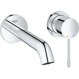 Grohe - Essence 2-Loch-Waschtisch-Wandbatterie Ausladung 183mm, Chrom, Professional Edition, Fertigmontageset