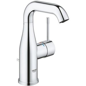 GROHE Essence Wastafelkraan Opbouw - uitloop 11.4cm - M-size - hoge draaibare uitloop - waste - chroom 24173001