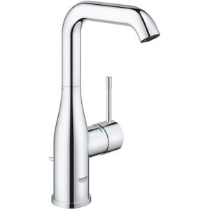 GROHE Essence Wastafelkraan Opbouw - uitloop 12.7cm - L-size - hoge draaibare uitloop - waste - chroom 24174001