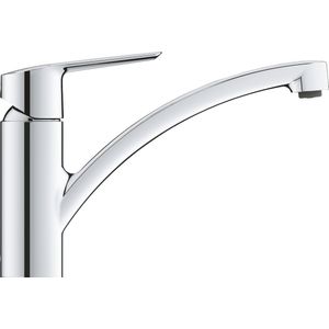 GROHE Quickfix Start keukenkraan voor gootsteen, 140° draaibaar, eenvoudige installatie en reiniging, verchroomd, 30530002