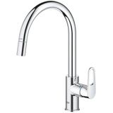 Grohe Bauflow keukenmengkraan c-uitloop uittrekbare mousseur 30549000