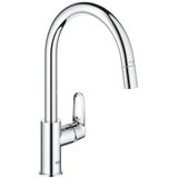 Grohe Bauflow keukenmengkraan c-uitloop uittrekbare mousseur 30549000
