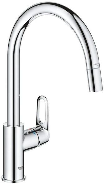 Grohe Bauflow keukenmengkraan c-uitloop uittrekbare mousseur 30549000