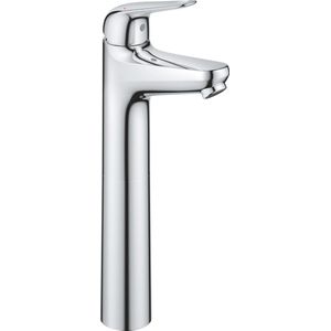 GROHE QuickFix Swift eengreepsmengkraan voor vrijstaande wastafels met push-open waste set - XL-Size - Waterbesparend - Chroom