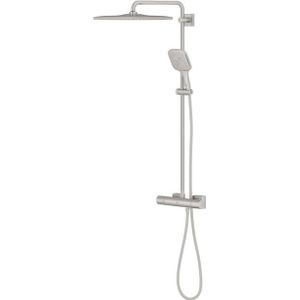 Grohe Rainshower smartactive 310 cube douchesysteem mono vierkant 9,5l/m supersteel 26837DC0