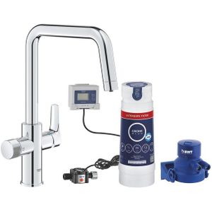 Grohe Blue pure start keukenmengkraan met filterfunctie C-uitloop chroom 30594000