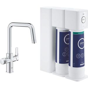 GROHE Blue pure eurosmart U-uitloop RO+ filter starterkit chroom 30587000