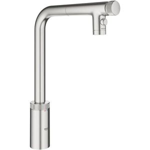 Grohe Minta smartcontrol keukenkraan L-uitl. dual spray supersteel 31889DC0