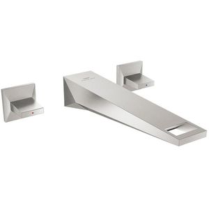 Grohe Allure brilliant 3-gats wastafelmengkraan wand 220mm supersteel 20629DC0