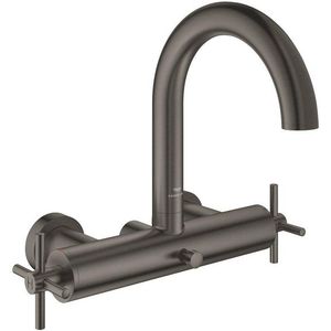 GROHE 2-Griff-Wannenbatt. Atrio 25268 Wandmontage Kreuz-Gr. hard graphite geb., 25268AL0