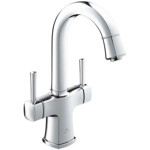 GROHE 2-Griff-WT-Batterie Grandera 20666 schwenkbarer Auslauf chrom, 20666000
