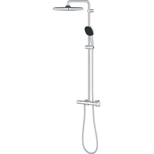 GROHE 26696001 Vitalio Comfort 250 douchesysteem. THM WS douchesysteem met thermostaatbatterij voor wandmontage, chroom