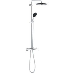 Grohe Vitalio Start 250 douchesysteem thermostatisch hoofddouche 1 straalsoort en handdouche 2 straalsoorten chroom 26677001