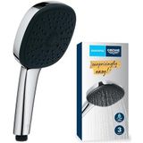 GROHE QuickFix Vitalio Comfort 110 handdouche - 3 straalsoorten - Waterbesparend - Chroom