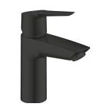 GROHE Start Wastafelkraan Waterbesparend Lage uitloop Met push open waste Mat zwart
