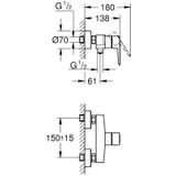 GROHE - Start - Douchemengkraan - Matte Black