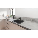 GROHE Start Keukenkraan - Lage uitloop - 90° draaibereik - Met uittrekbare handdouche - Mat zwart