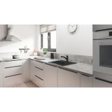 GROHE Start Keukenkraan - Lage uitloop - 90° draaibereik - Met uittrekbare handdouche - Mat zwart