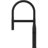 GroheEssence New1-gats keukenkraan m. professionele uittrekbare handdouche m. 2 straalsoortenvoorsprong 24cmphantom black 30503kf0