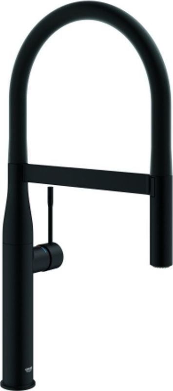 GroheEssence New1-gats keukenkraan m. professionele uittrekbare handdouche m. 2 straalsoortenvoorsprong 24cmphantom black 30503kf0