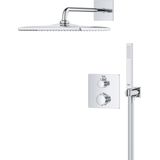 GROHE 34881000 Precision THM sq conc 2 func shw sys inbouw douchesysteem met Vitalio Rain Mono 310 Cube, chroom