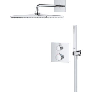 GROHE QuickFix Precision inbouw douchesysteem - Vierkant bedieningspaneel - Chroom