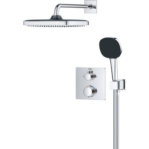 Precision Thermostat Unterputz-Duschsystem Vitalio Comfort 250 2 Strahlarten Einbaubox, Brauseschlauch 1,5m chrom 34882000 - Grohe