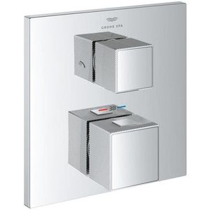 Grohe Grohtherm cube afdekset thermostaat m/omstel chroom 24428000