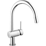 GROHE Minta Keukenkraan - hoog - draaibare/uittrekbare ronde uitloop - supersteel geborsteld 32918dc0