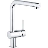 GROHE Minta Keukenkraan - Hoog - Draaibare L Uitloop - Chroom 32168000