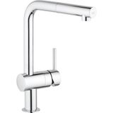 GROHE Minta Keukenkraan - Hoog - Draaibare L Uitloop - Chroom 32168000