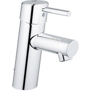 GROHE Concetto wastafelmengkraan eengreeps, met keramische schijven, flexibele aansluitslangen en temperatuurbegrenzer chroom 3220610E