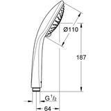 GROHE Euphoria 110 Champagne Handdouche 3 straalsoorten, 27222000