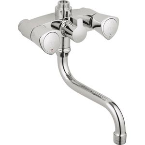 GROHE Costa-S Douchekraan - Met Badomstelling - 12 cm Hartafstand - Metalen Grepen