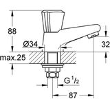 GROHE Costa Trend Toiletkraan, 20142000