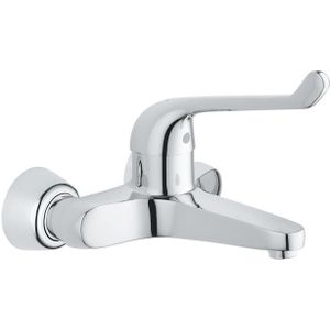 GROHE Euroeco veiligheids wandkraan met koppelingen chroom 32795000