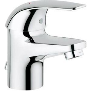 GROHE Euroeco wastafelkraan met ketting chroom 32881000