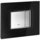 GROHE Skate Cosmopolitan wc bedieningsplaat glas in zwart 38845KS0