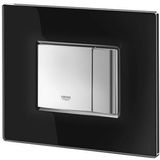 GROHE Skate Cosmopolitan wc bedieningsplaat glas in zwart 38845KS0