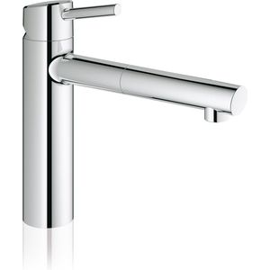 GROHE Concetto Keukenkraan - Medium Uitloop - Met Uittrekbare Handdouche - 1 Straalstand - Chroom