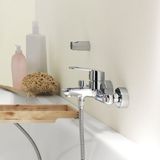 GROHE Eurostyle Cosmopolitan badkraan met omstel en koppelingen chroom 33591002