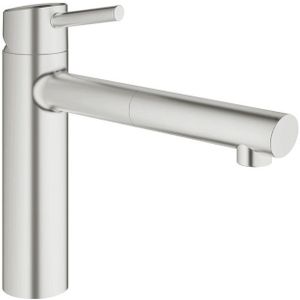 Grohe Concetto Keukenkraan met Medium Uittrekbare Uitloop RVS 31129DC1