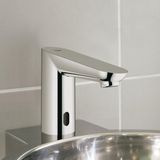 GROHE Euroeco Cosmopolitan E waterbesparende wastafelkraan infrarood zonder menging met LongLife batterij 6V chroom