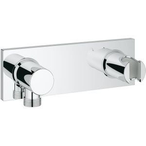 GROHE Grohtherm F afbouwdeel wandaansluitbocht met douchehouder verticaal of horizontaal chroom 27621000