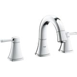 GROHE Grandera waterbesparende wastafelkraan met lage uitloop met waste chroom 20417000