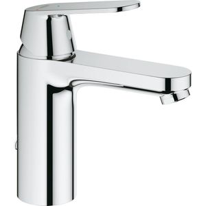 GROHE Eurosmart Cosmopolitan Wastafelkraan - medium uitloop - met trekwaste - chroom - Waterbesparend