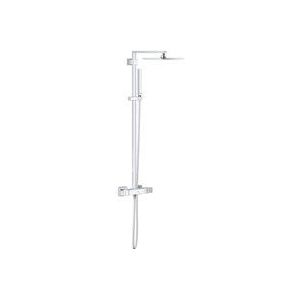 GROHE Cube Regendoucheset Opbouw - hoofddouche 23cm - handdouche staaf - thermostatisch - chroom 26087000