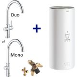 GROHE Red 3 in 1 Kokendwaterkraan - C-uitloop - 7L boiler - Met mengventiel – Chroom